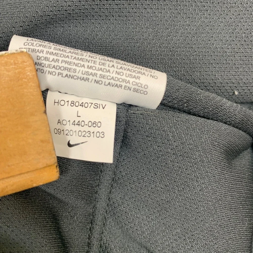 Nike Therma Fit‎ Men's Gray Full Zip Hoodie Jacket Large Lightweight Athleisure